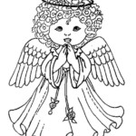 15 Christmas Angel Coloring Pages PNG Super