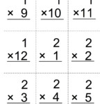 3rd Grade Multiplication Flash Cards Online PrintableMultiplication