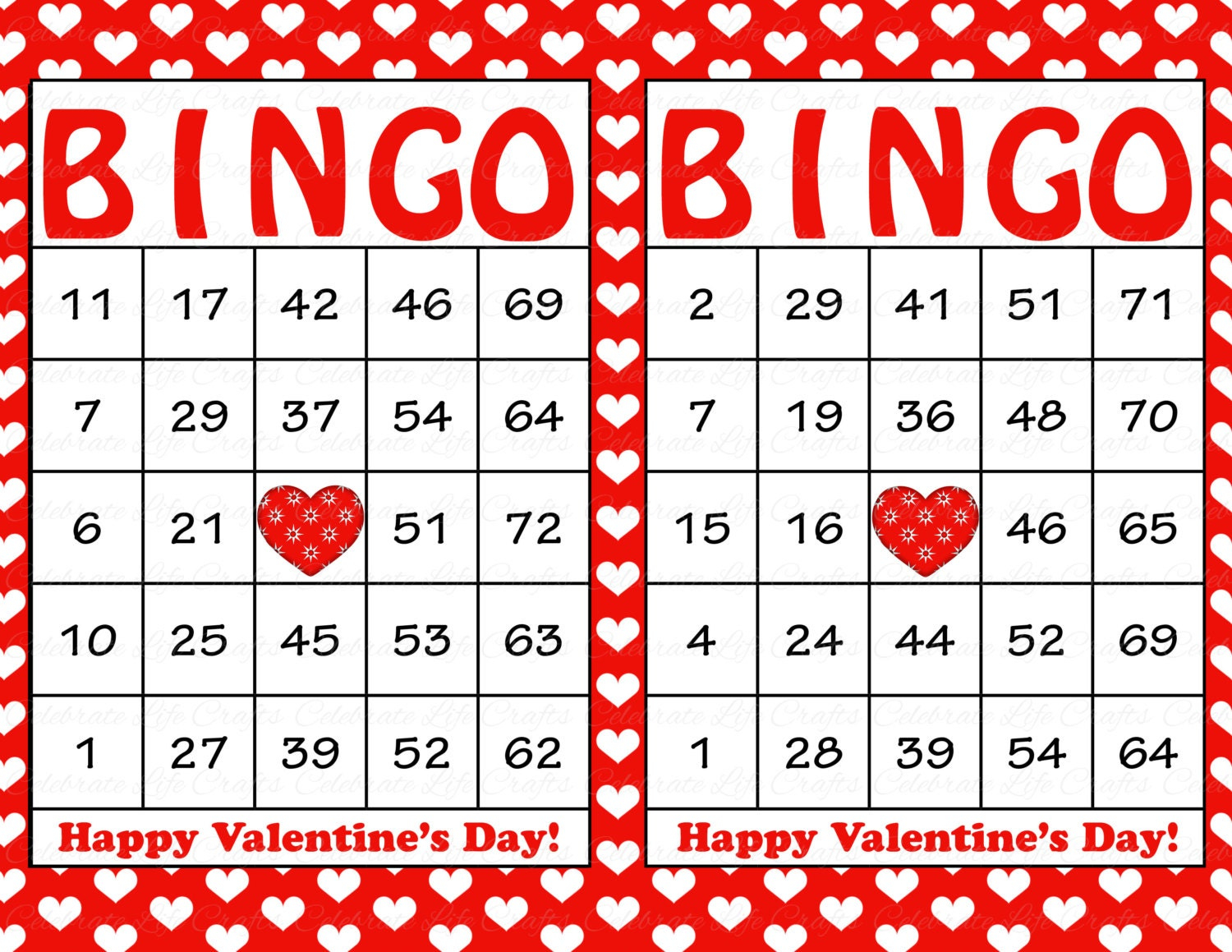 Free bingo printable cards free printable card