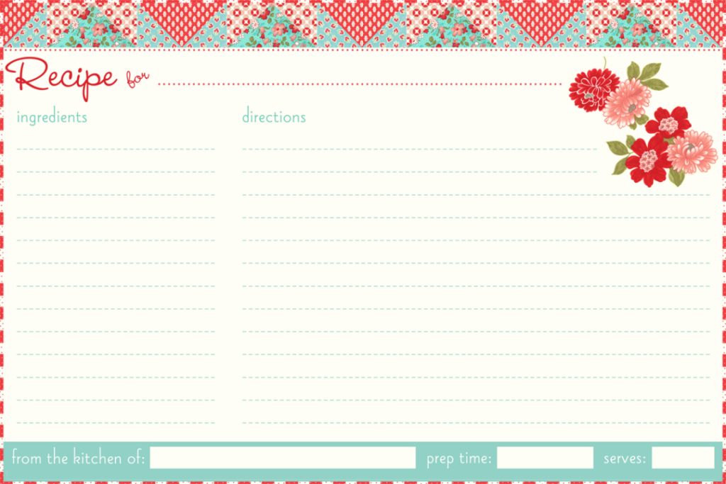 4x6 Recipe Card Template Free FREE PRINTABLE TEMPLATES
