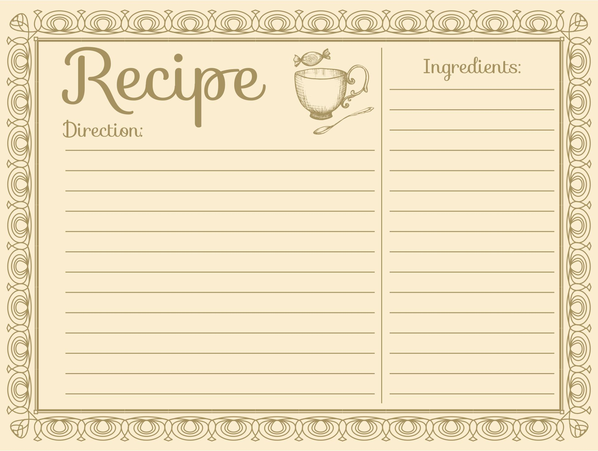 4x6 Recipe Card Template Free FREE PRINTABLE TEMPLATES