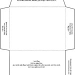 5x7 Envelope Template Word Envelope Template Gift Card Envelope