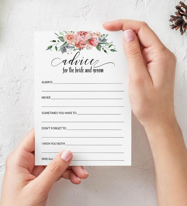 advice-for-the-bride-cards-bridal-advice-cards-bridal-shower-etsy