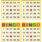 Bingo Cards 1000 Cards 4 Per Page Immediate Pdf Download Etsy