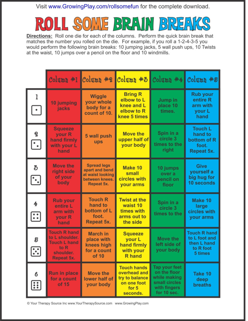 Brain Gym Exercises Expert Psychologists Interagency Clinical Network
