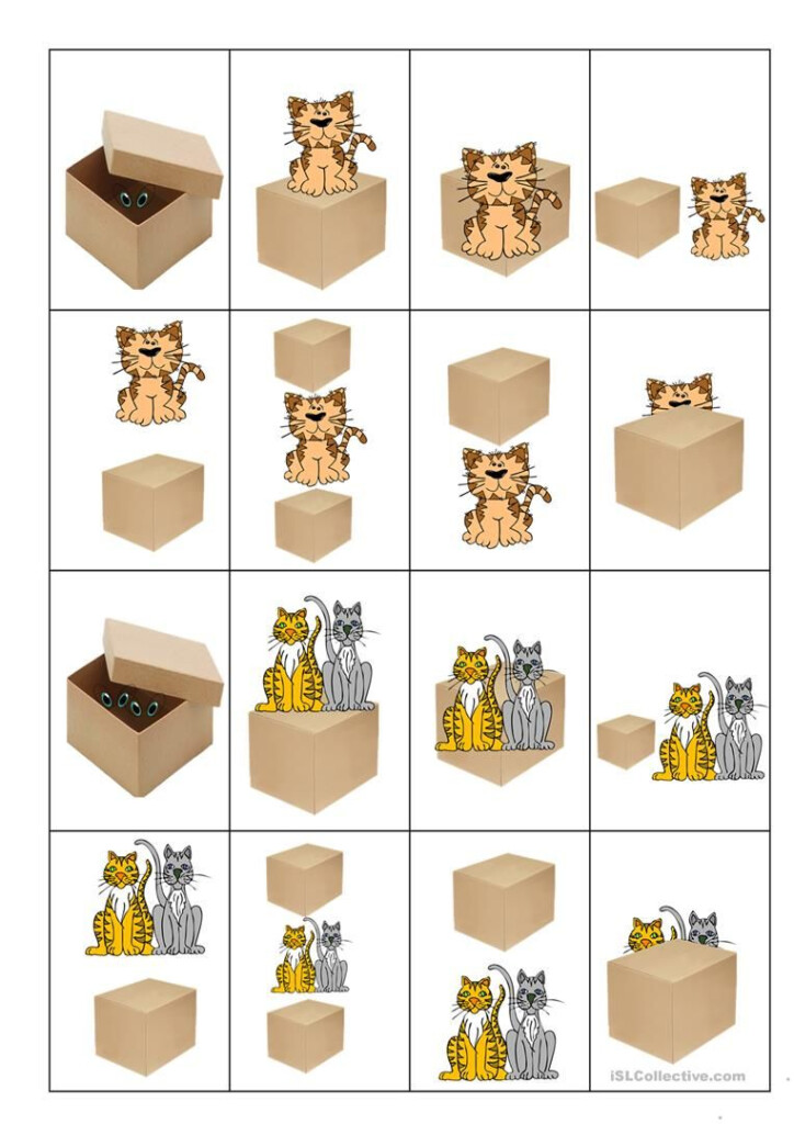 Card Game Prepositions Of Place Worksheet Free ESL Printable 