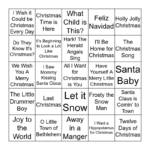 Christmas Song Bingo Bingo Card