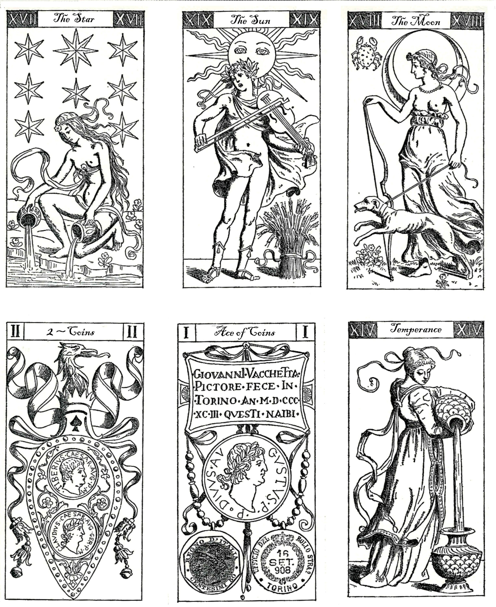 Color Your Own Tarot Vintage Tarot Cards Tarot Card Tattoo Tarot