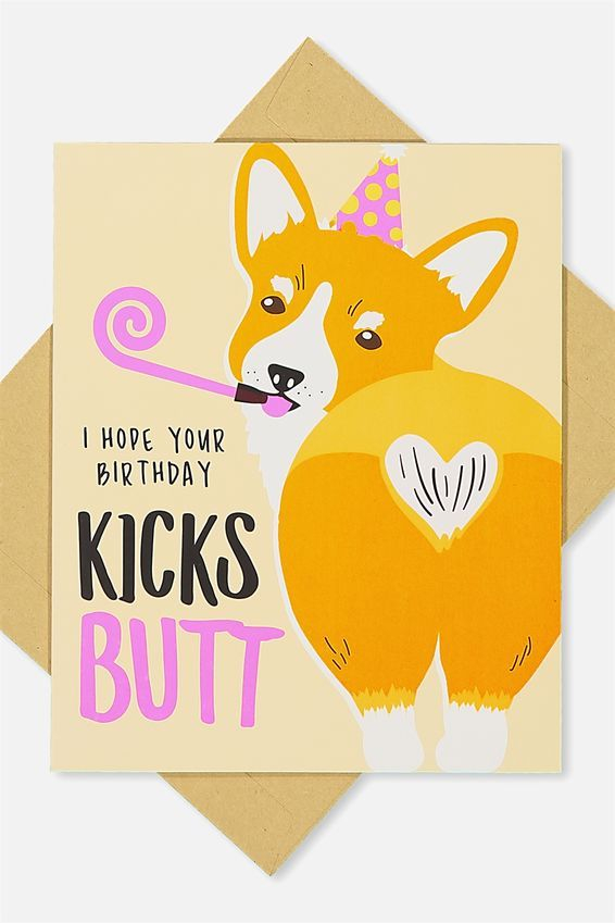 Corgi Birthday Card Birthday Cards Cards Birthday