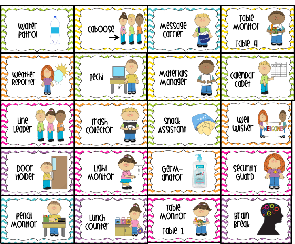 For The Love Of First Grade Student Jobs In The Classroom Preschool 