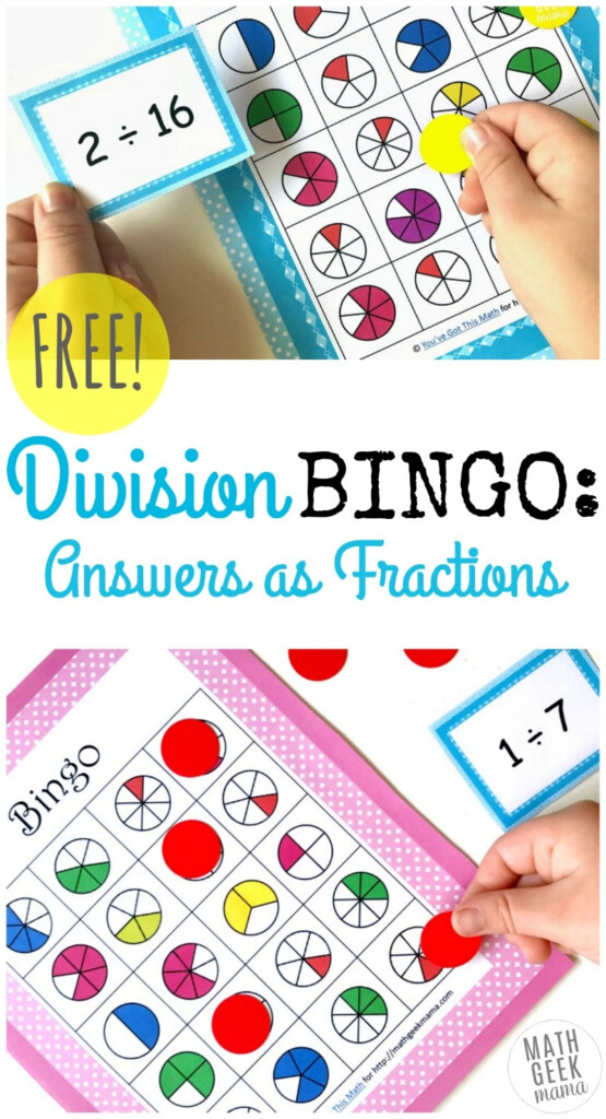 Fraction Bingo Cards Printable Free Free Printable