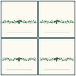 Free Christmas Name Card Templates Nisma Info