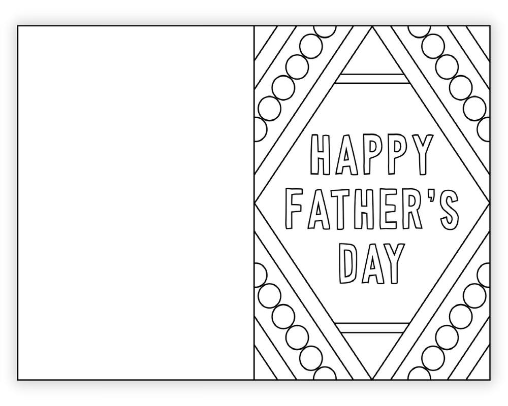 Free Fathers Day Printable Cards To Color Printable Templates