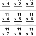 Free Multiplication Flash Cards Printable Front And Back