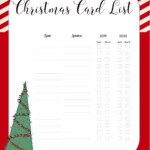 Free Printable Christmas Gift List Template Regarding Christmas Card