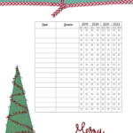 Free Printable Christmas Gift List Template With Christmas Card List