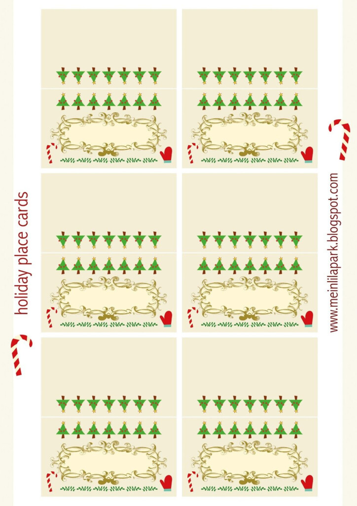 Free Printable Holiday Place Cards Ausdruckbare Tischk rtchen 