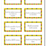 FREE Printable LEGO Challenge Cards