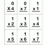 Free Printable Multiplication Flash Cards 0 12 With Answers On Back