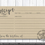 Free Printable Recipe Cards 4x6