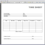 Free Printable Time Cards