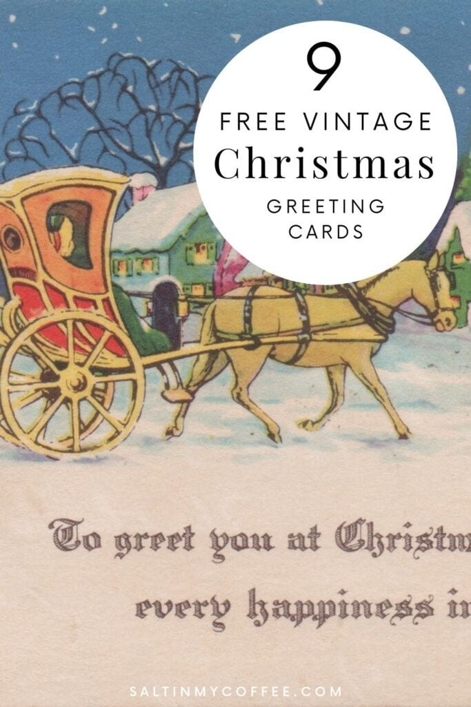 Free Printable Vintage Christmas Cards Salt In My Coffee