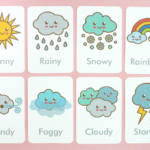 Free Printable Weather Flash Cards In 2020 Preschool Weather