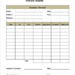 Free Timecard RaeMarin