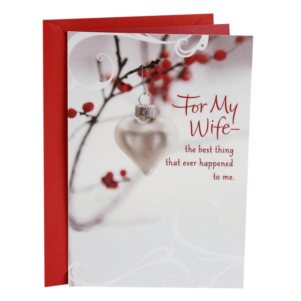 Hallmark Christmas Card For Wife Heart Of All Good Things Walmart 