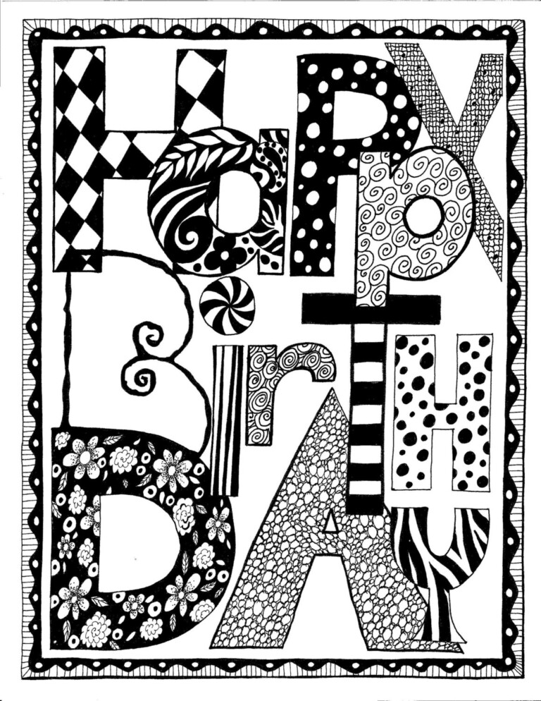 Free Printable Black And White Birthday Cards Free Printable Card