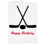 Hockey Happy Birthday Card Birthday Cards For Boys Golf Birthday