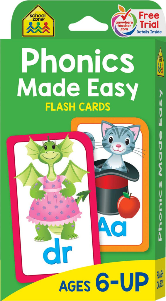 Phonic Flash Cards Reading Flash Cards By School Zone Raff And Friends