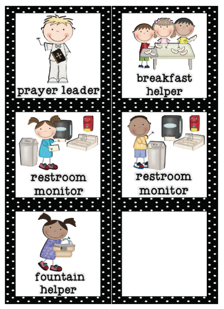 Preschool Classroom Helper Labels Free Printable Free Printable A To Z