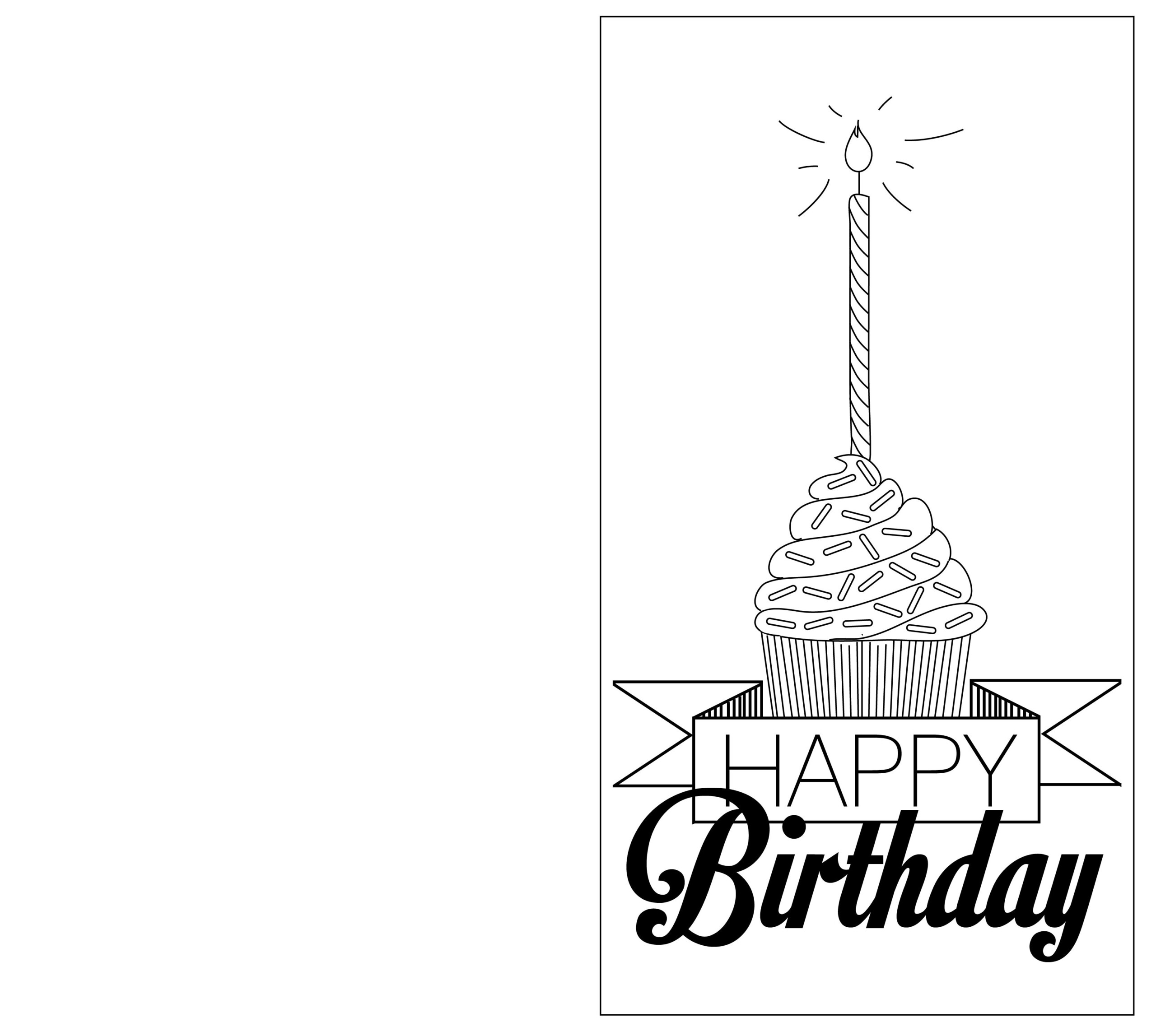 Free Printable Black And White Birthday Cards Free Printable Card