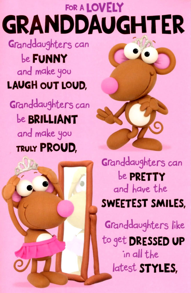 Granddaughter Birthday Templates For Creative Card Design Candacefaber Free Printable Birthday