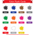 Printable Color Flash Cards