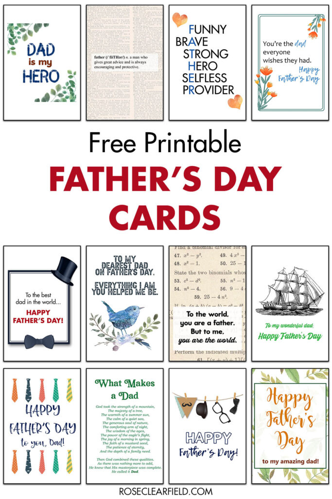Printable Free Fathers Day Cards