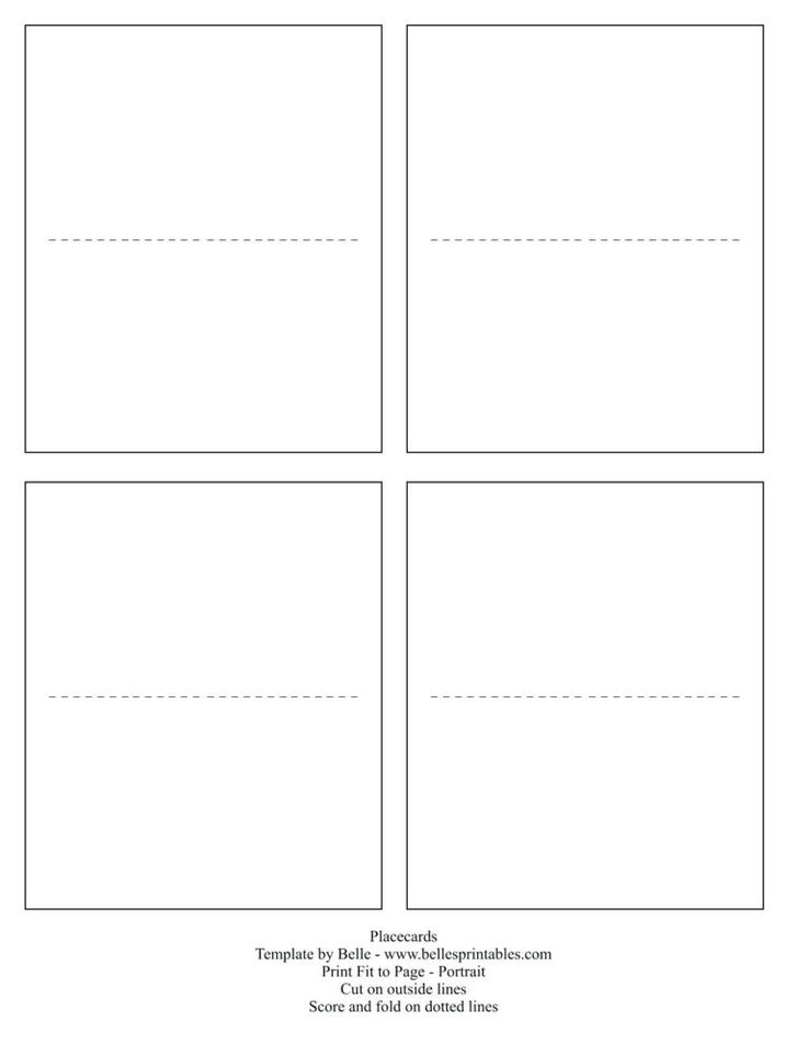 Printable Name Tents