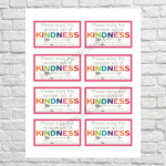 PRINTABLE Random Act Of Kindness Cards Pink Random Acts Of Kindness