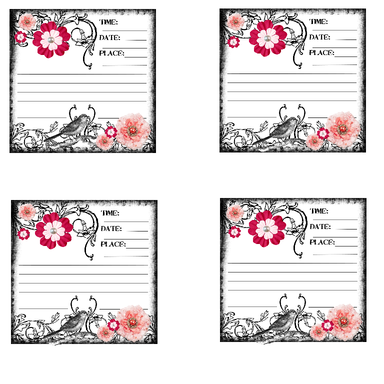 Sweetly Scrapped Free Vintage Feeling Journaling Card With Bird And 