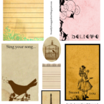 Sweetly Scrapped Printable Journaling Cards Free And Vintage Inspired