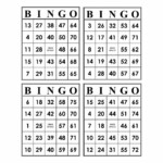 The Best 17 Number Printable Bingo Cards 4 Per Page Inimagemaker