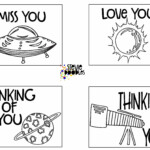 THINKING OF YOU 7 Pages Of Cards To Print And Color Stevie Doodles