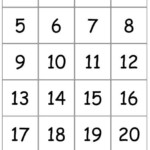 Trace Number 1 20 Worksheets Activity Shelter Printable Numbers